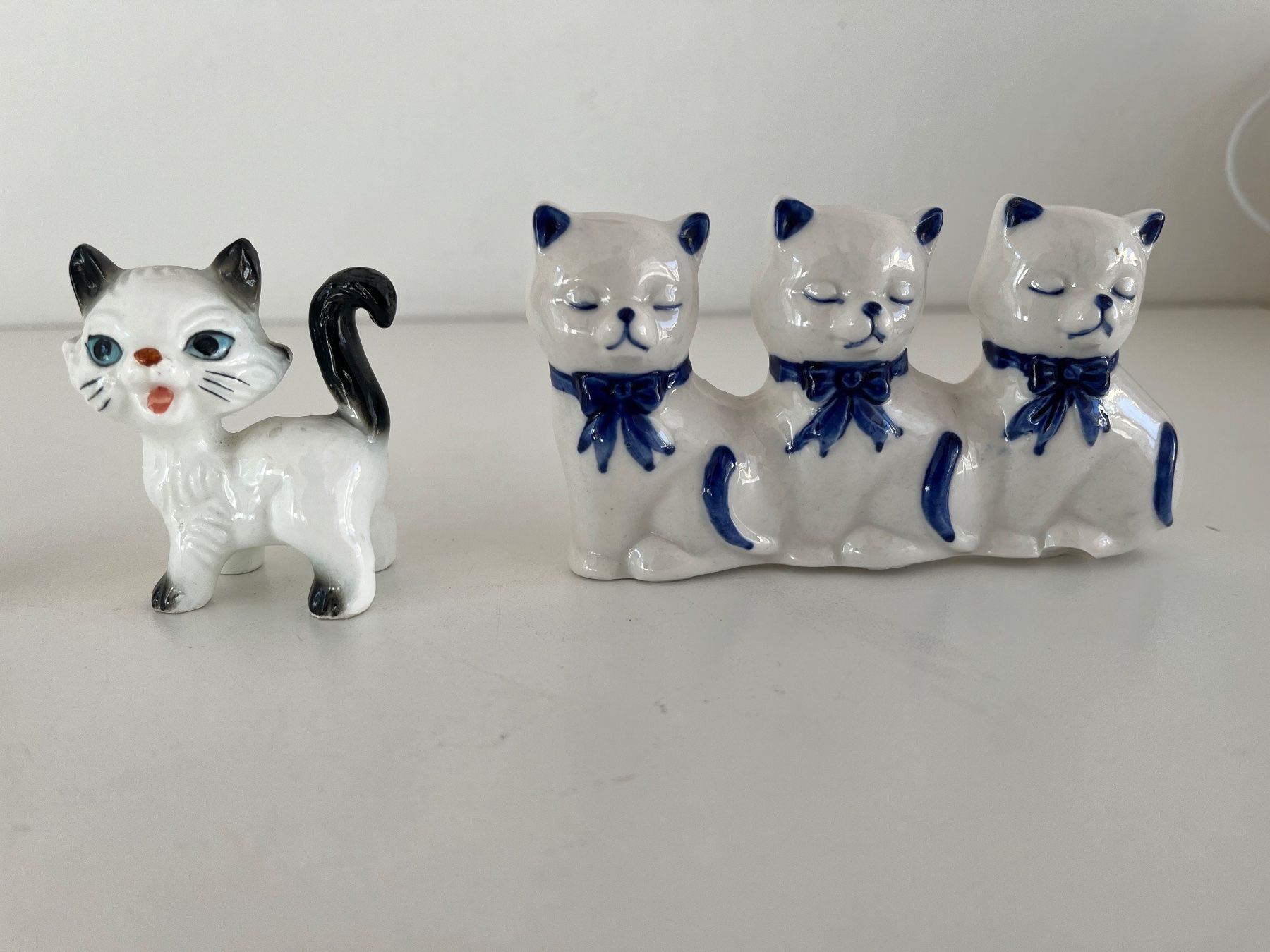Statuette: 5 Stk. Katzen aus Keramik – Usato da Wetzikon ZH venduto da seli03 2