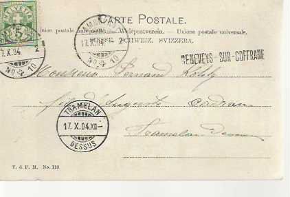 Ansichtskarten: carte postale Geneveys sur Coffrane – Gebraucht aus Sorvilier von carose01 1