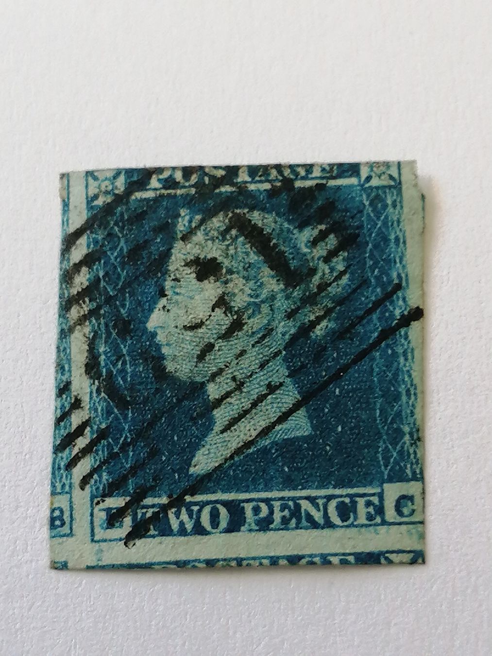 Tutti i francobolli: Two Pence Blue 1841, Platte 4 – Usato da Happerswil venduto da tschergi