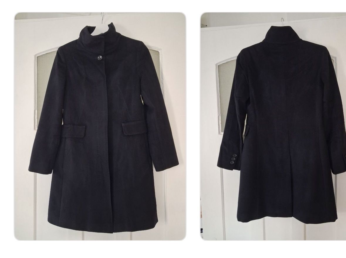 Max Mara Vestes: Max Mara Studio Wool Coat, Size 34, navy – D'occasion à Unterägeri par Tobitan