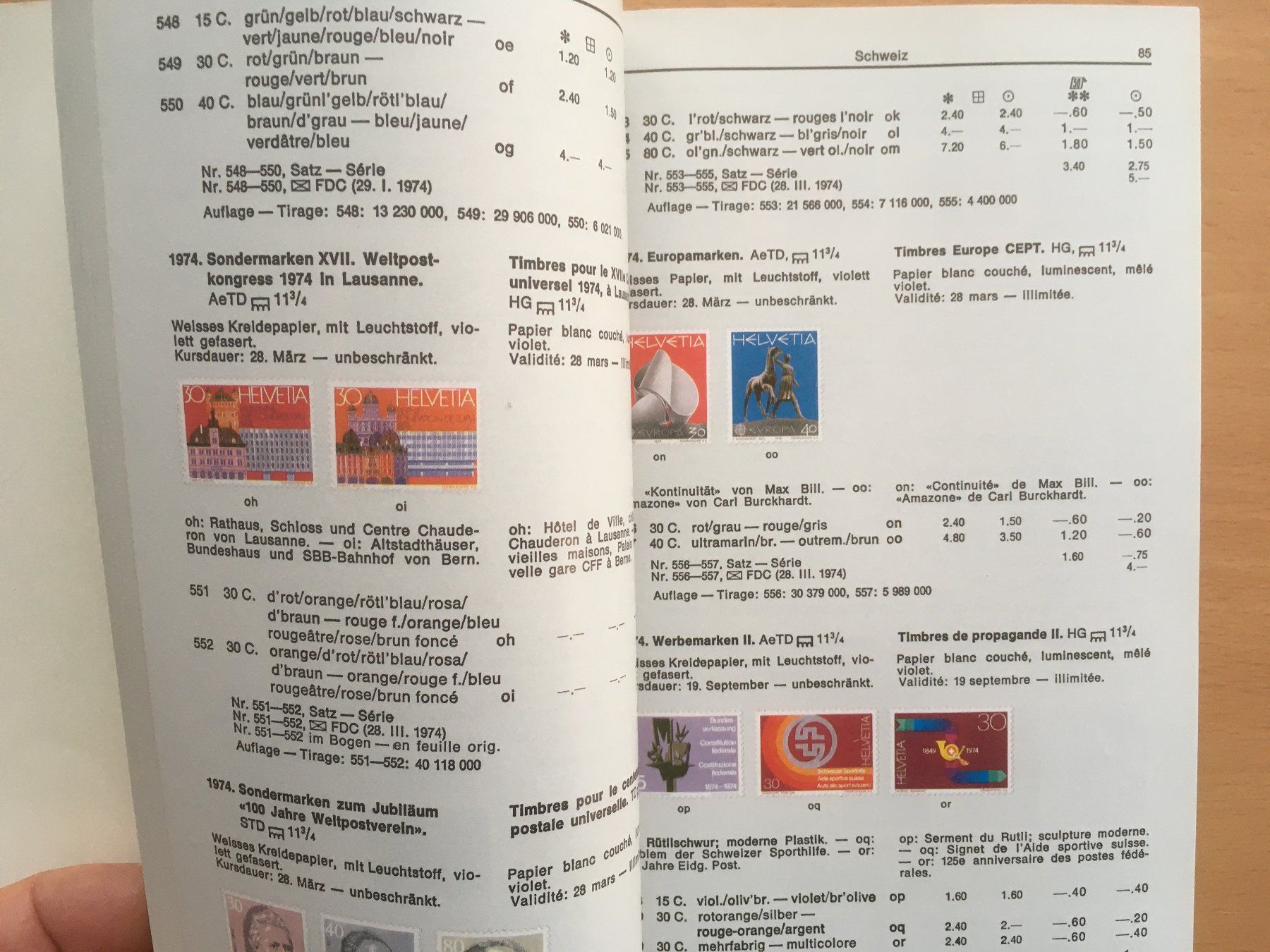 Libri: Briefmarkenkatalog; Zumstein 1983 – Usato da Grenchen venduto da Kogi7 4