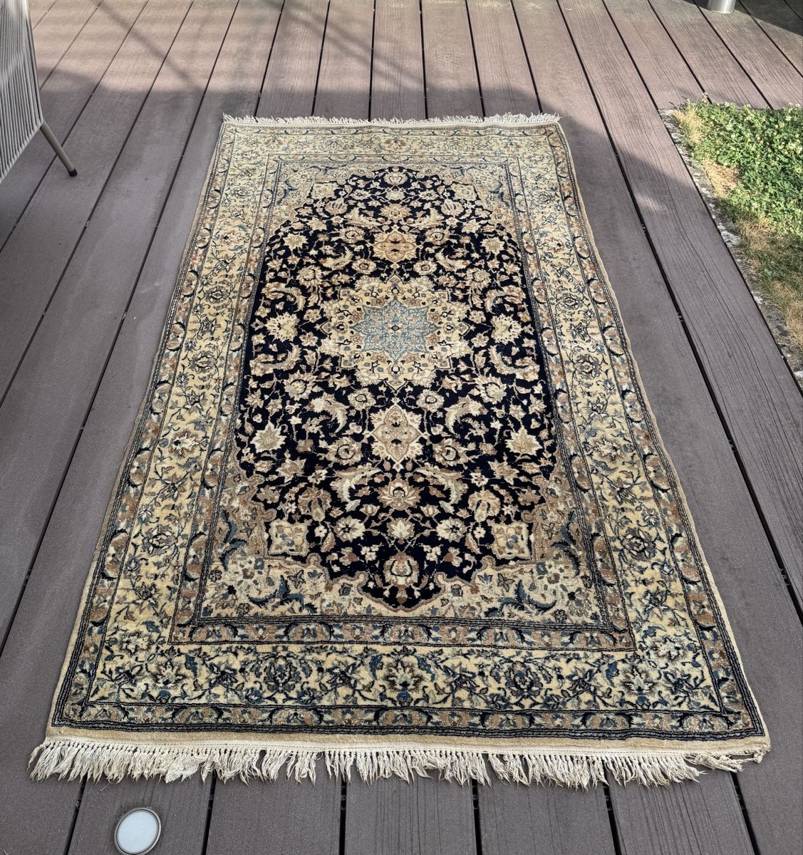 Nain Teppiche: Nain Teppich 114 x 210cm blau gemustert  – Gebraucht aus Windisch von Anja13
