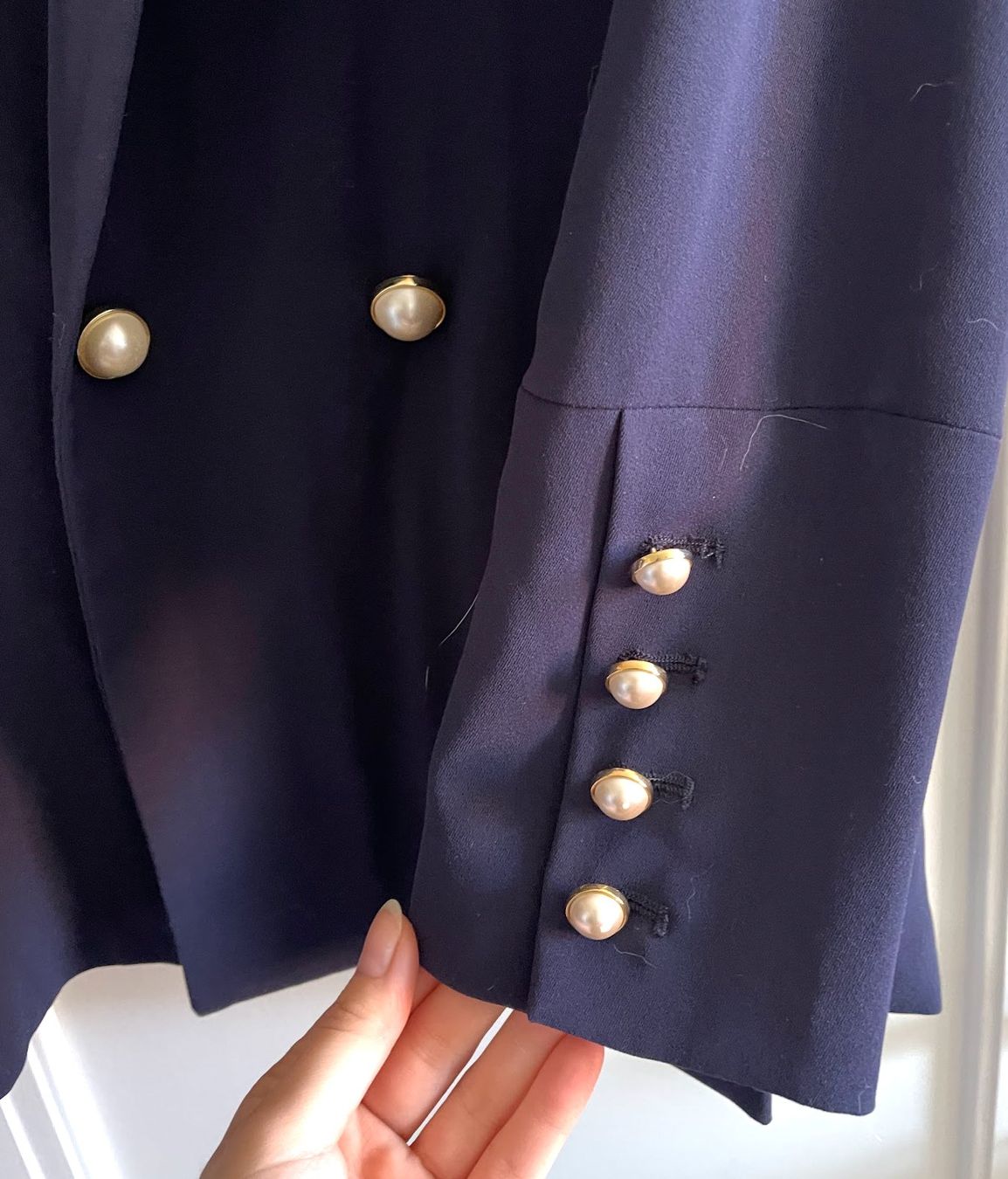 Zara Jacken: Zara navy blazer, pearl buttons – Gebraucht aus Zürich von aliiix 3