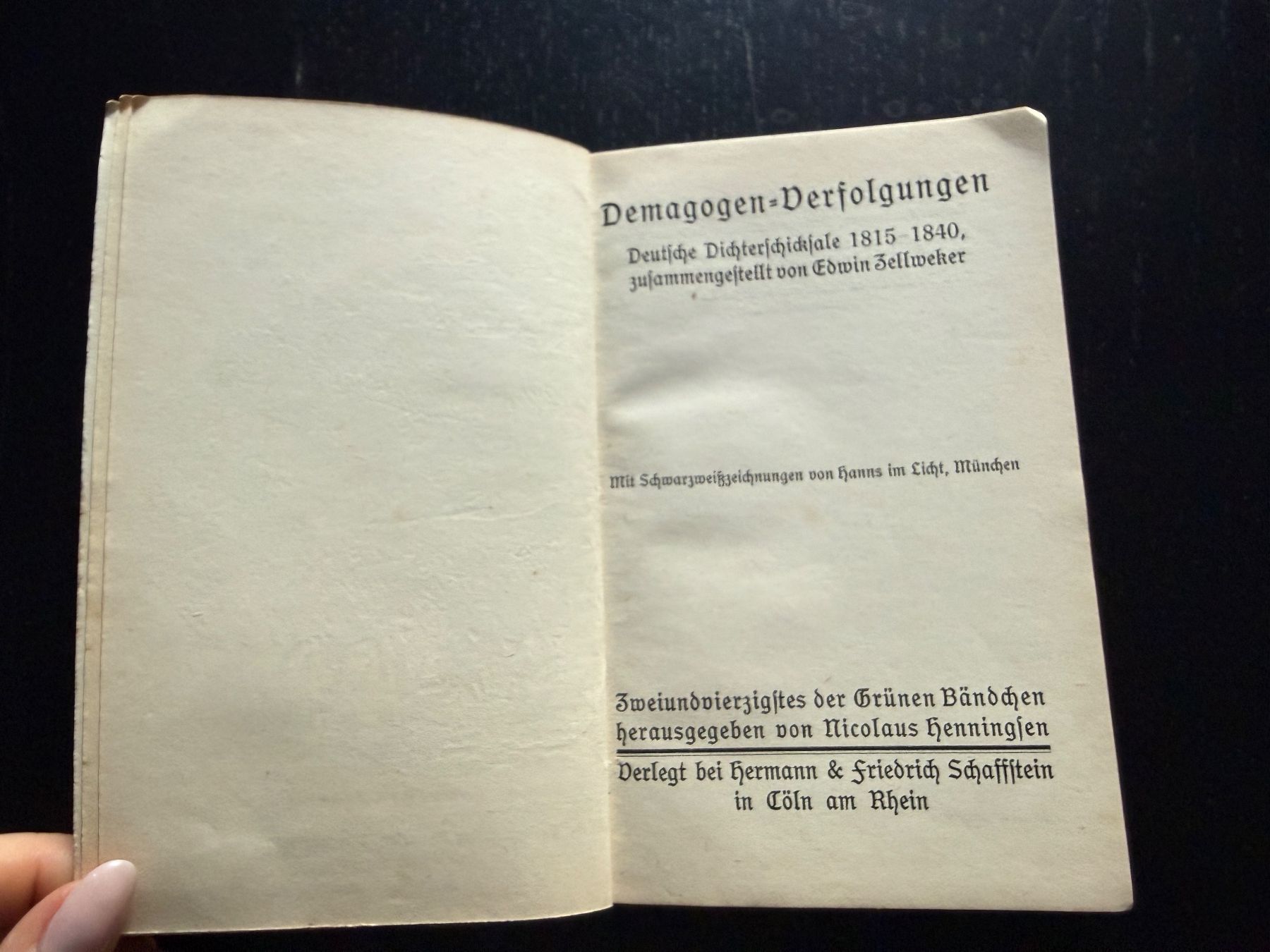 Libri: Demagogen-Verfolgungen 1815-1840 – Usato da Erstfeld venduto da Mario_boe0 2