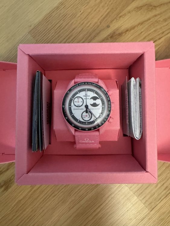 Swatch Orologi: Omega x Swatch Moonswatch Mission to pink moonphase | NEU! – Nuovo e nell'imballaggio originale da Zürich venduto da Benoni111 2
