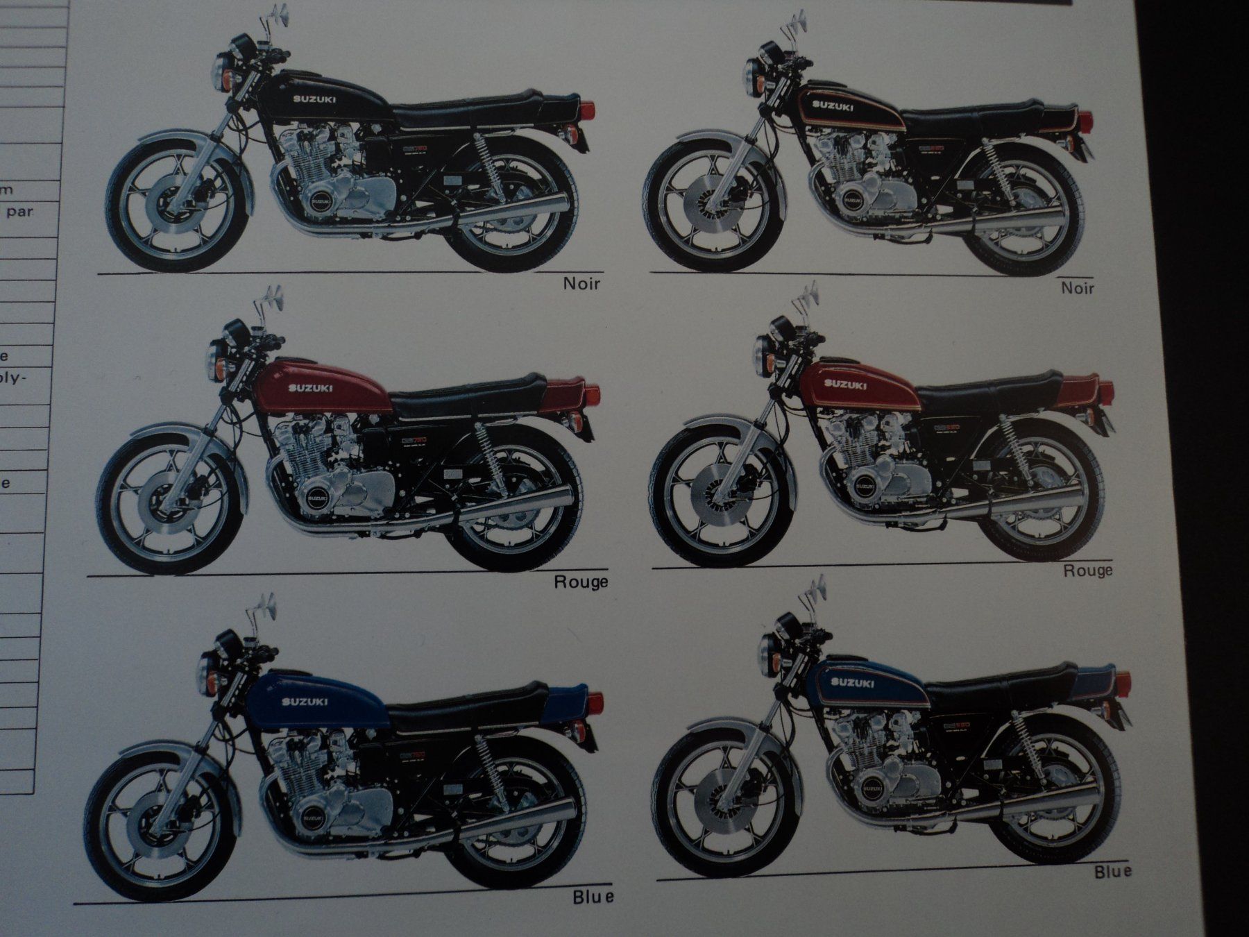 Documenti: Prospekt Suzuki GS750E 550E 1979 – Usato da Schwarzenburg venduto da modelCARama 3