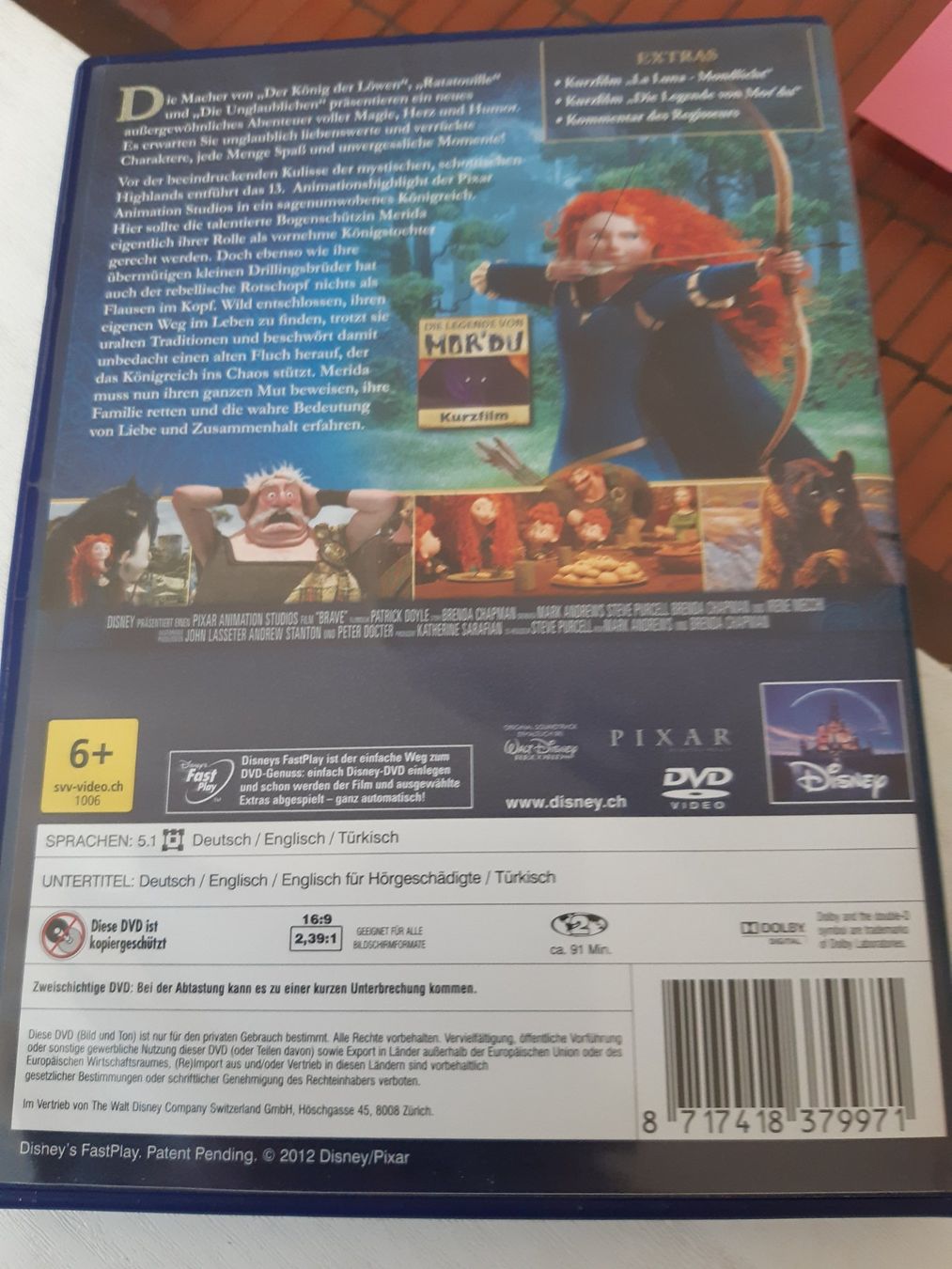 Tutti i DVDs: Merida von Disney - Pixar – Usato da Domat-Ems venduto da nugipuff 1