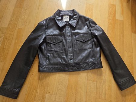 Lederjacke L von ZARA. Jacke, Übergangsjacke, Herbstjacke