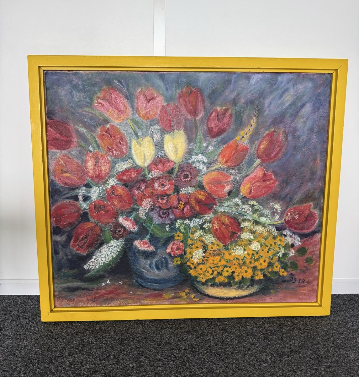 Gemälde: Frühlingsblumenstrauss Gemälde – Gebraucht aus Volketswil von CHEF2222