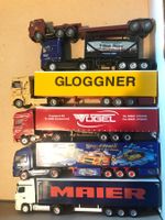 Sammlung 6x Sattelschlepper u.a. VOGEL, GLOGGNER, MAIER