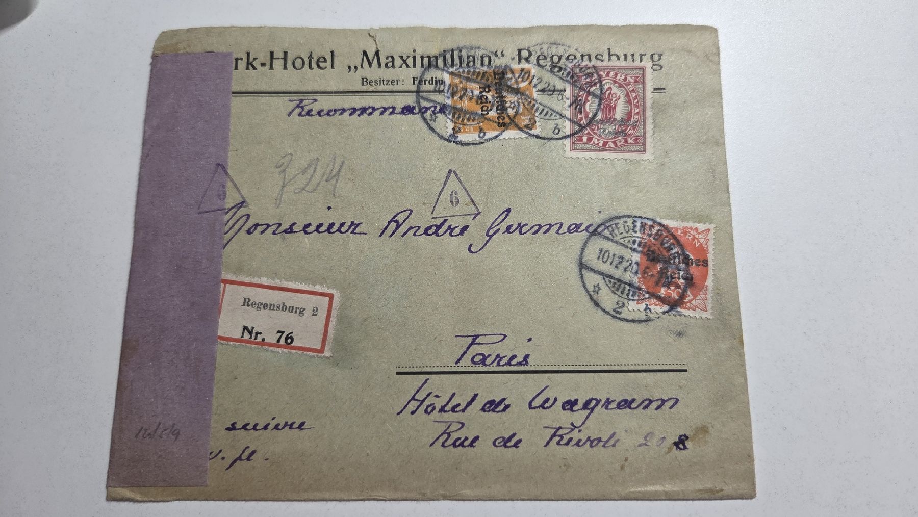 Tutti i francobolli: 1920 Brief Deutsches Reich Devisenkontrolle – Usato da Arni AG venduto da Moth68