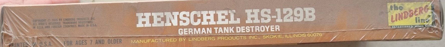 Modellbausätze & Standmodelle: 1/72 Linberg Hs 129B (474) – Gebraucht aus Grand-Lancy von LFW 2