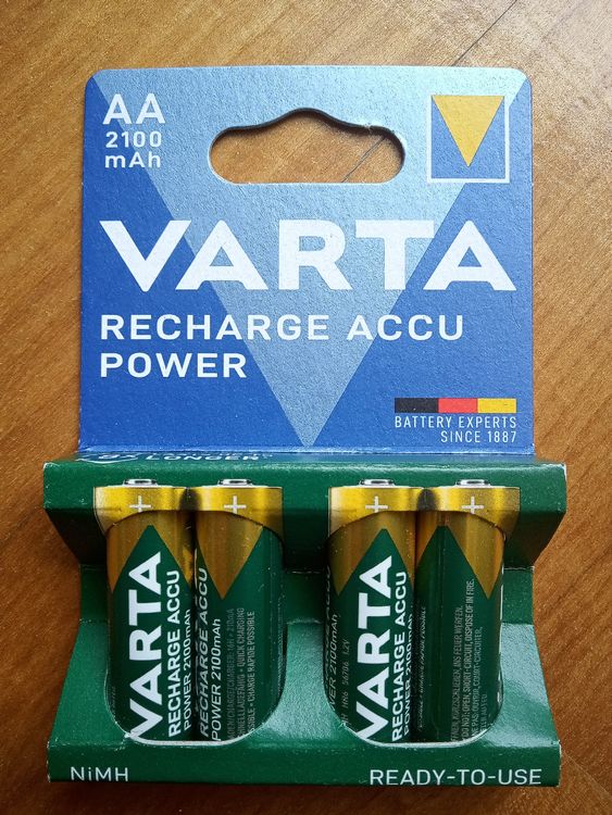 Varta AA Akkus 4er Pack 2100 mAh | Kaufen auf Ricardo