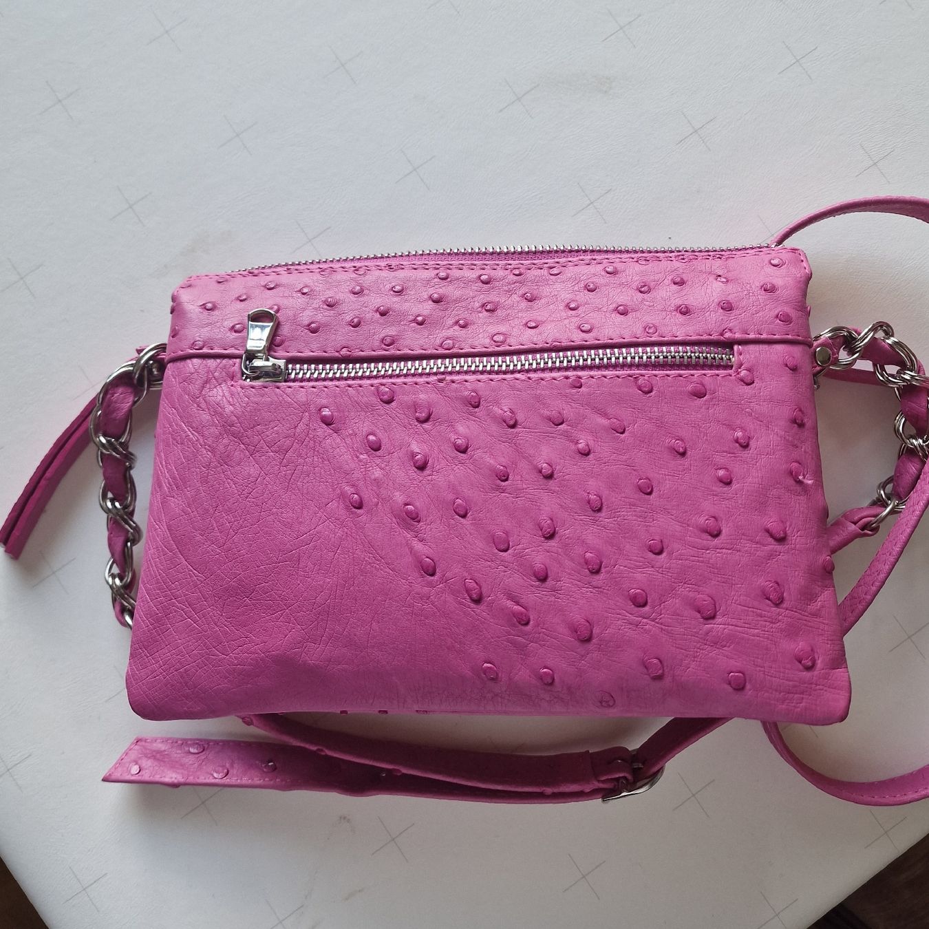 Borse da donna: Crossbody Bag aus Straussenleder – Nuovo e nell'imballaggio originale da St. Niklausen LU venduto da wishbonerfb 6
