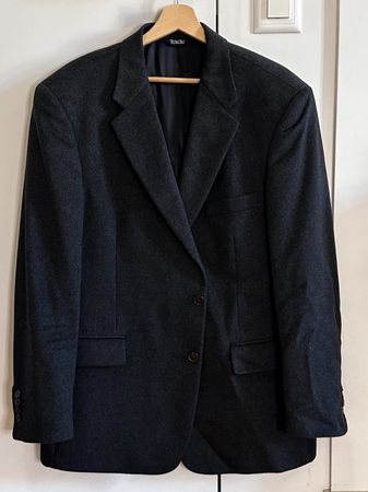Men Cashmere Blazer - Grey - Frank Stella