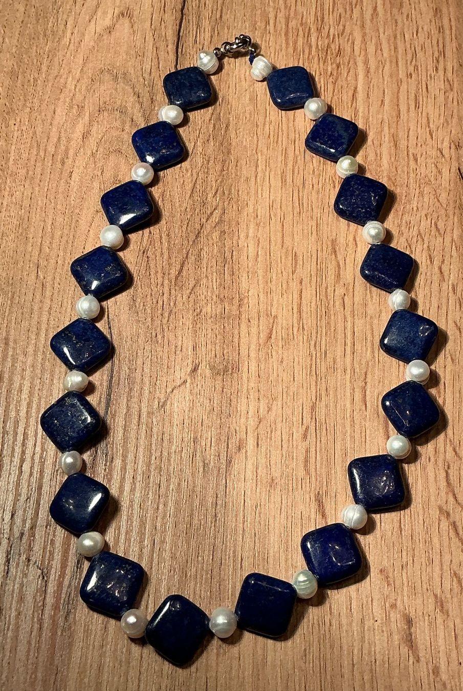 Catenine: wunderschöne neue ungetragene Lapislazuli Perlen Kette – Nuovo (secondo la descrizione) da Rüfenach AG venduto da dreen87