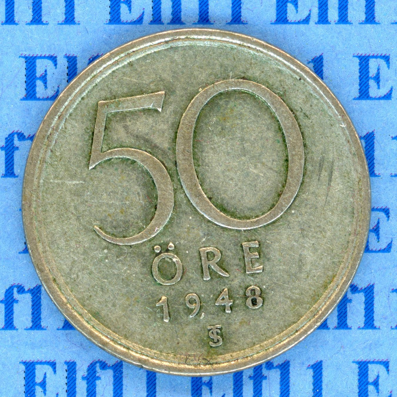 Tutti le monete: SEK___0.50 1948 -vz 50 Öre – Usato da Widnau venduto da Elf11