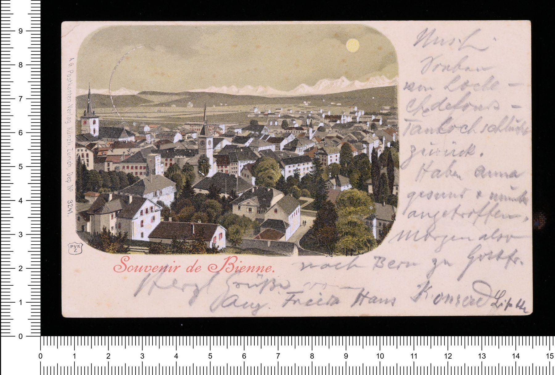 Cartoline postali: Souvenir de Bienne – Usato da Riehen venduto da Tignanello1