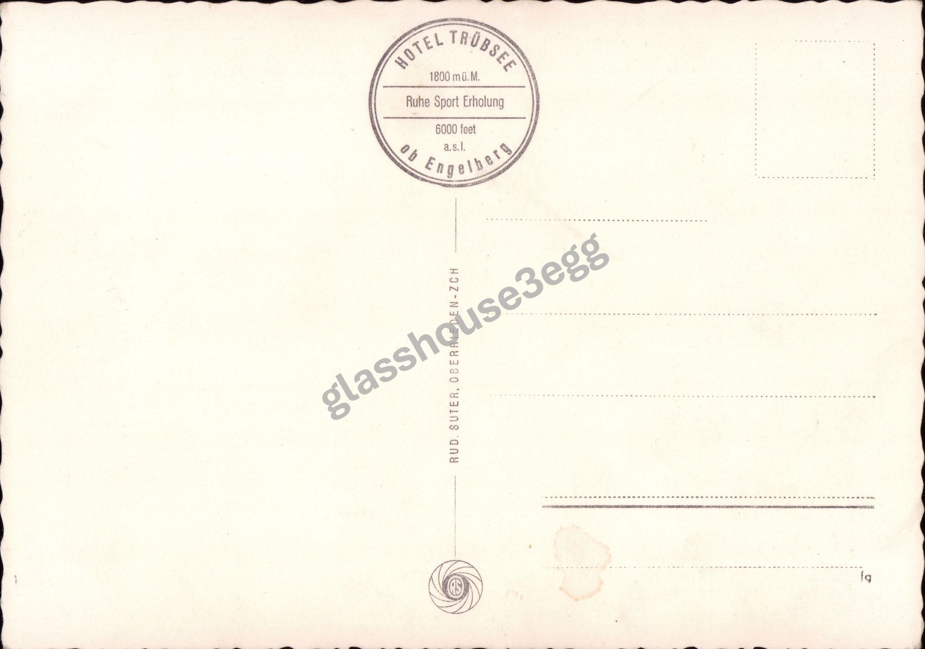 Cartoline postali: AK Trübsee mit Titlis – Usato da Eggersriet venduto da glasshouse3egg 1