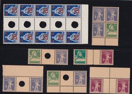 CH Briefmarken Lot "Kehrdruck, Zusammenhänge"