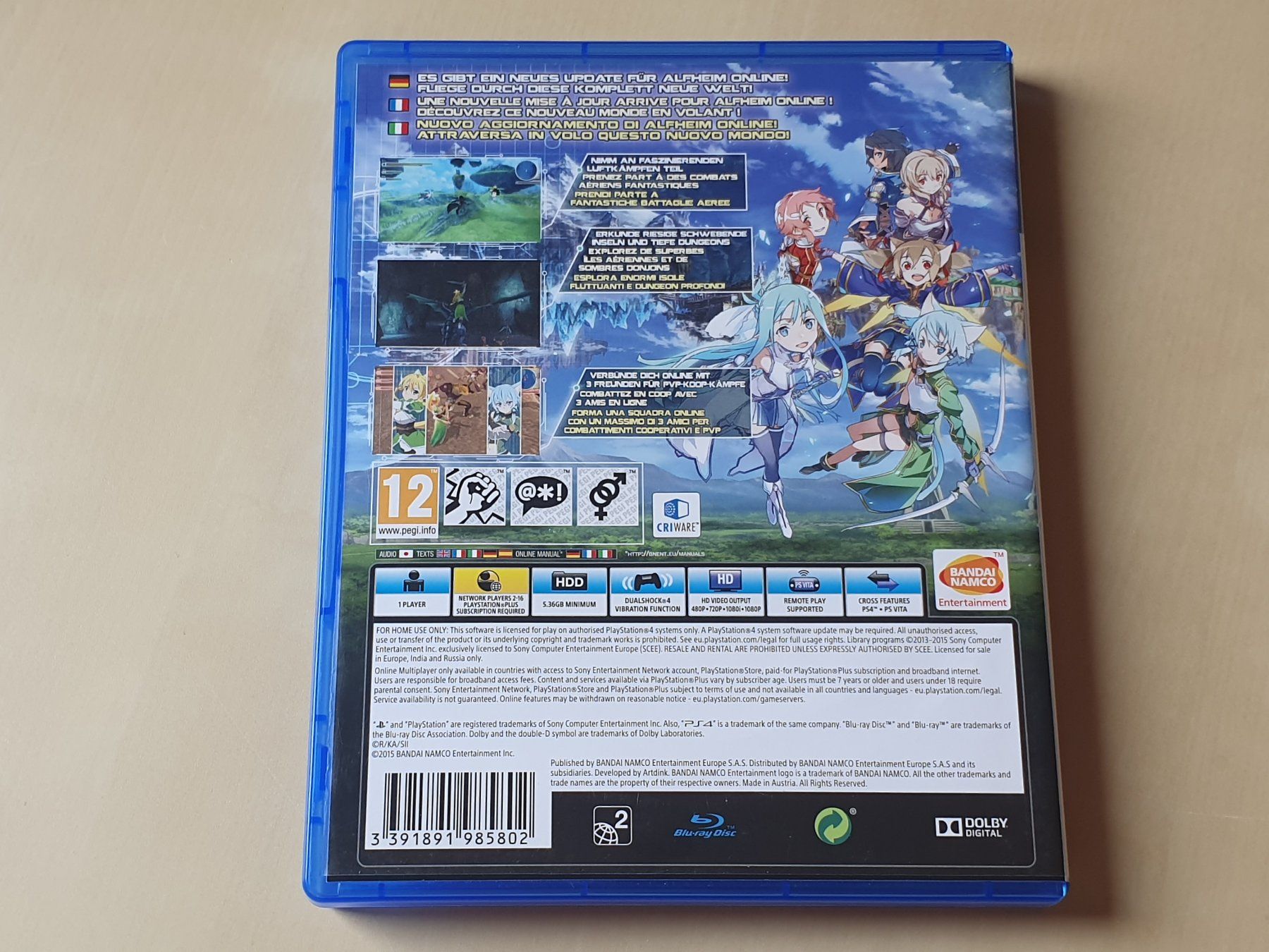 Sony Spiele: Sword Art online Lost Song – Gebraucht aus Stansstad von collectorsshop 1