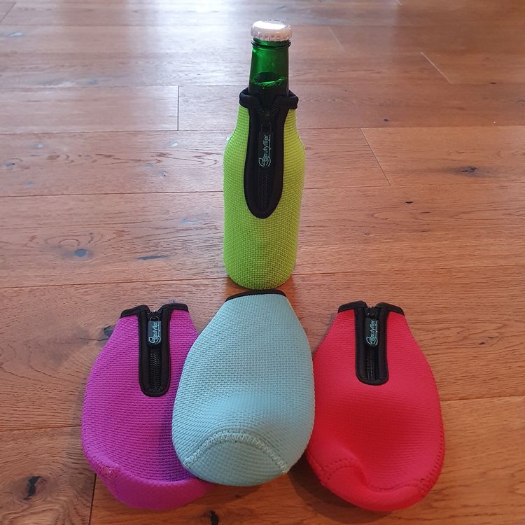 KENOBE Bierflaschen-Kühler - 4 Bunte Neopren-Hüllen Für Perfekte Getränke