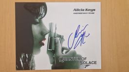 Alicia Keys, Original Autogramm auf Foto in s/w