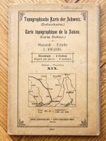 Topografische Karte der Schweiz 1:100 000 Blatt XIX (1909)