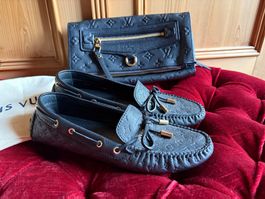 Louis Vuitton  Gloria Loafer mit Monogramm Gr 38 wie NEU