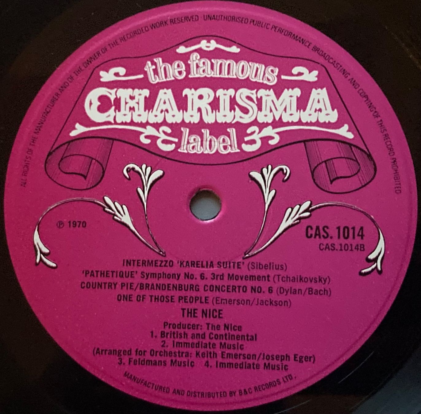 Vinyles: THE NICE - FIVE BRIDGES – D'occasion à Poliez-Pittet par Newtown-Records 2