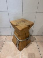 Sprenger Möbel AG Hocker aus massiver Kerneiche – Naturseil 