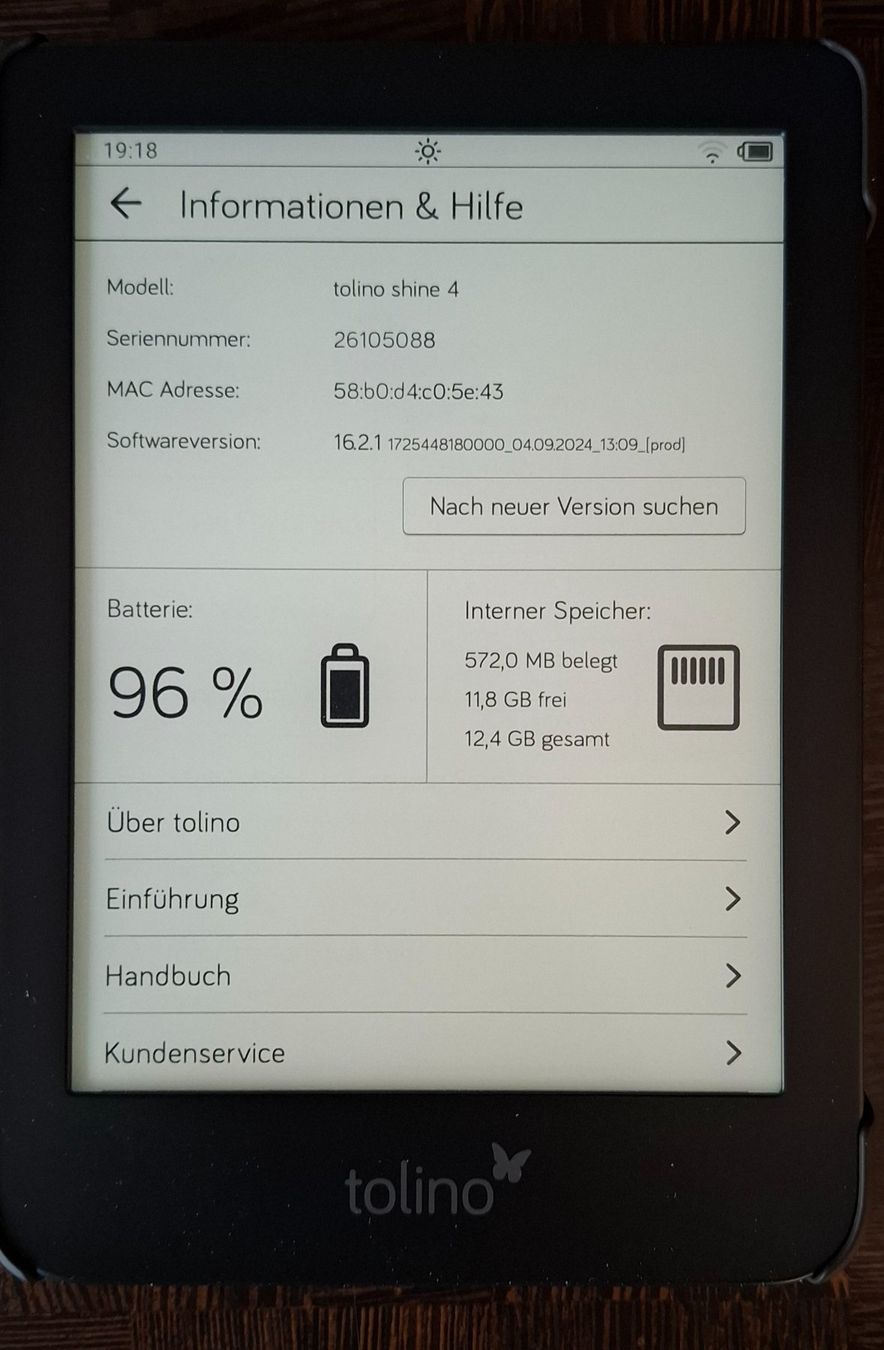 Tolino Tablet PC: Tolino shine 4 eBook Reader mit Original Schutzhülle – Nuovo (secondo la descrizione) da Bibern SH venduto da Rolf550 2