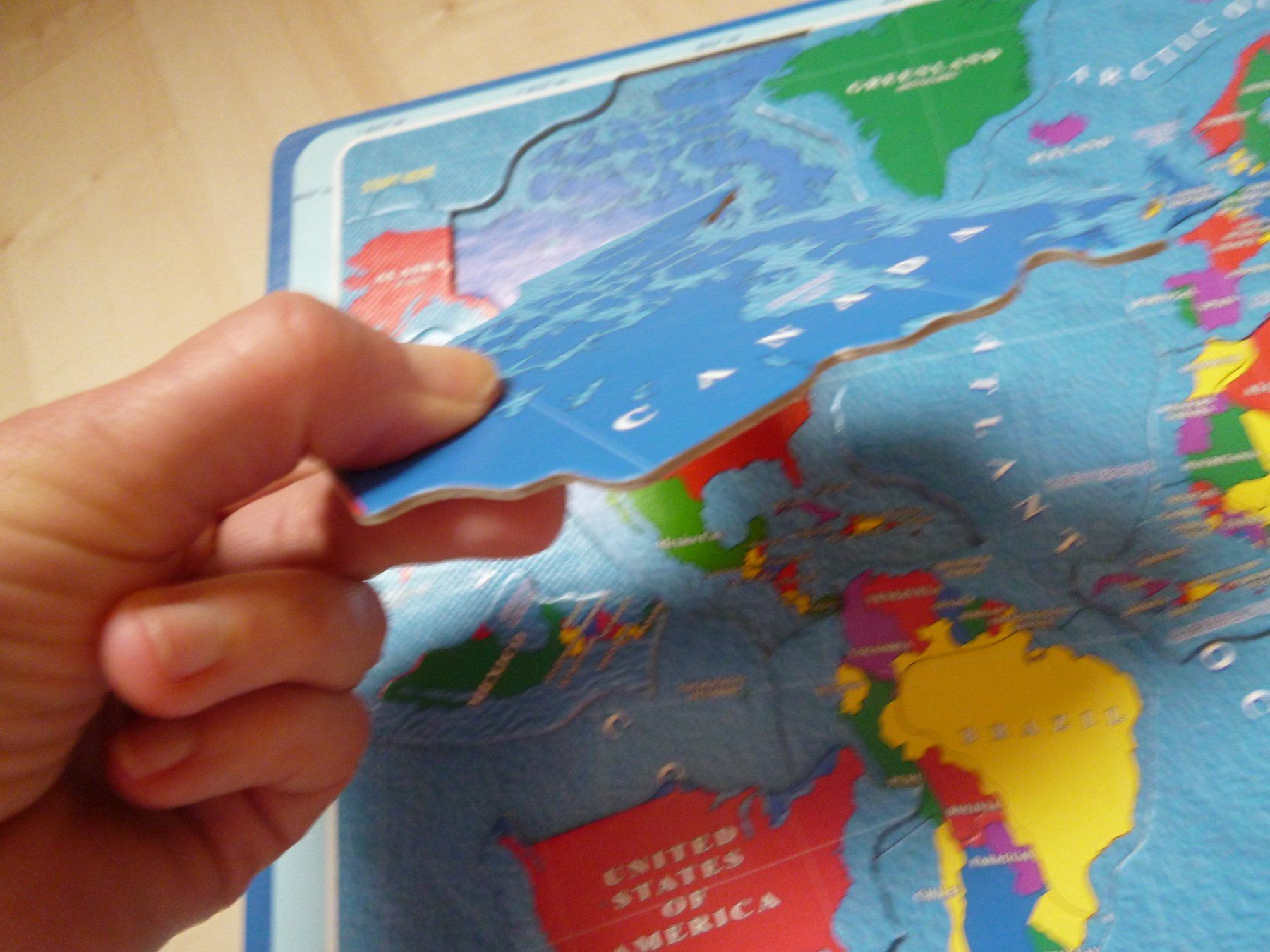Puzzle: WORLD MAP Puzzle  "vintage"  36 Teilig Karton – Usato da Dättlikon venduto da Mamakuga 6