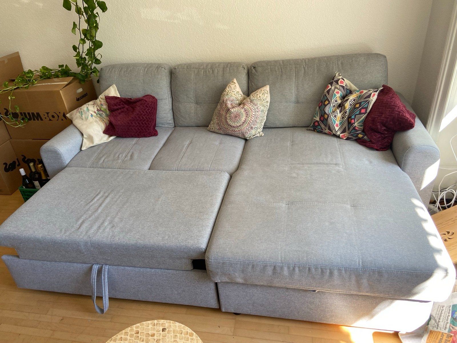 Mömax Divani: Schlafsofa grau – Usato da Baden venduto da somerandy 3
