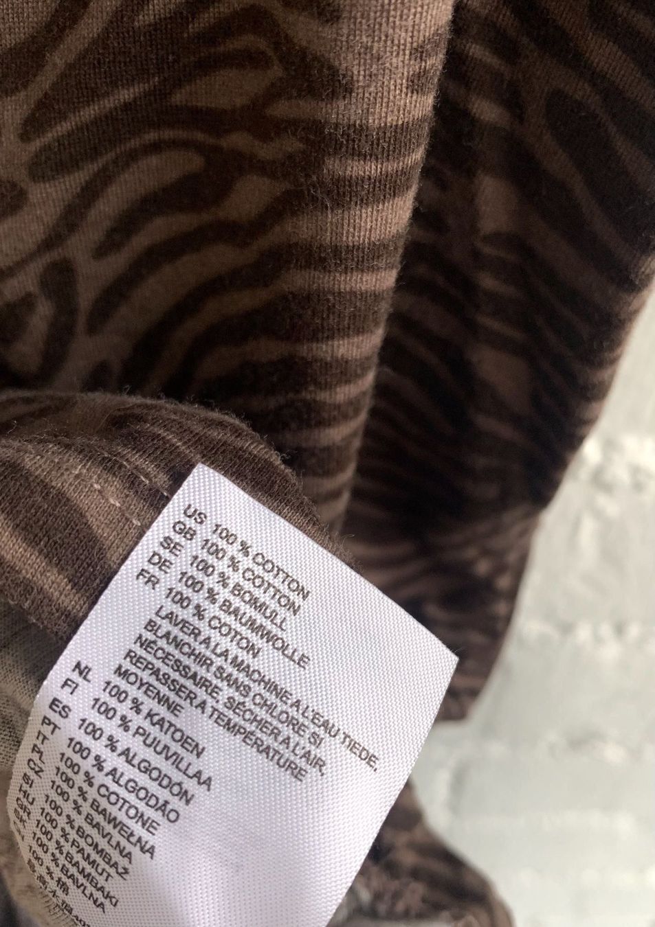 H&M Top: Braunes Top mit Muster von H&M – Usato da Bern venduto da Fraeuleinhonig 5