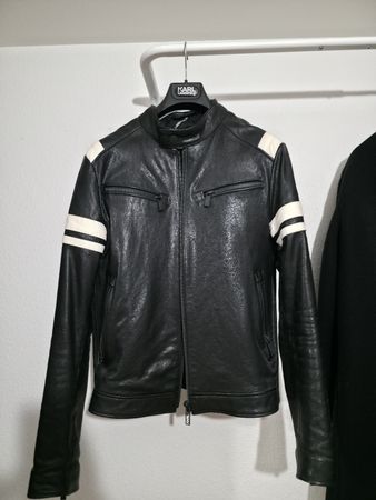 Blouson en cuir Karl Lagerfeld - Taille 46 - Neuf!