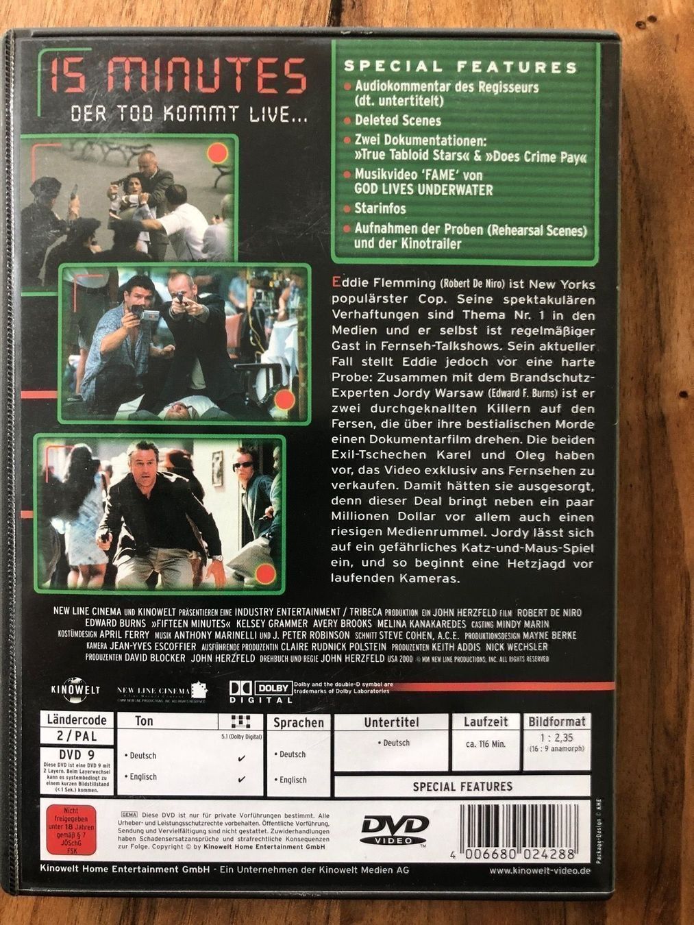 Tous les DVDs: DVD 15 Minutes – D'occasion à Belp par brb66 1