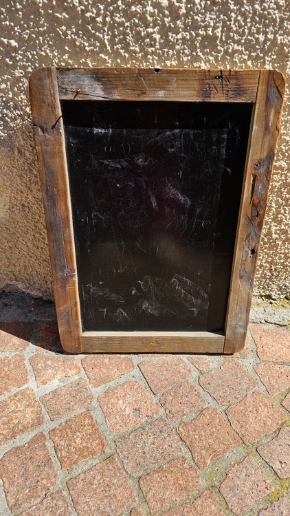 Lavagna Nera 40x30cm Con Cornice Legno - Include Gesso, Cancellino E Ganci Per Parete - Foto 5