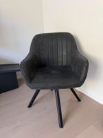 Moderner Büro-Drehstuhl in Dunkelgrau/Schwarz