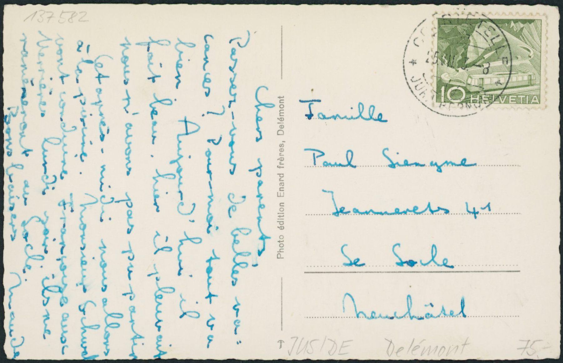 Cartes postales: JUS Delémont – D'occasion à Schindellegi par dolpitz 1