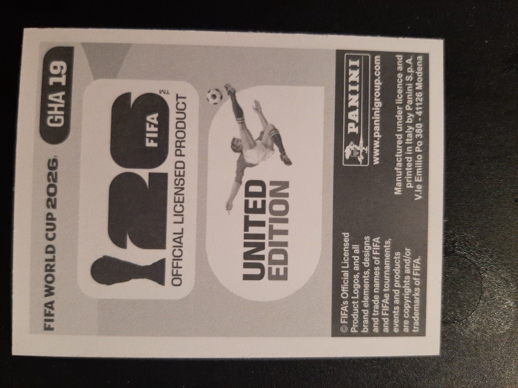 Panini Sammelbilder & Trading cards: Panini 2026 GHA19 – Neu (gemäss Beschreibung) aus Leuk-Stadt von Meic 1