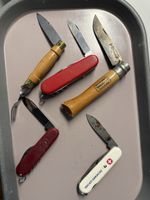Taschenmesser Konvolut Victorinox Opinel gebraucht 5 Stück