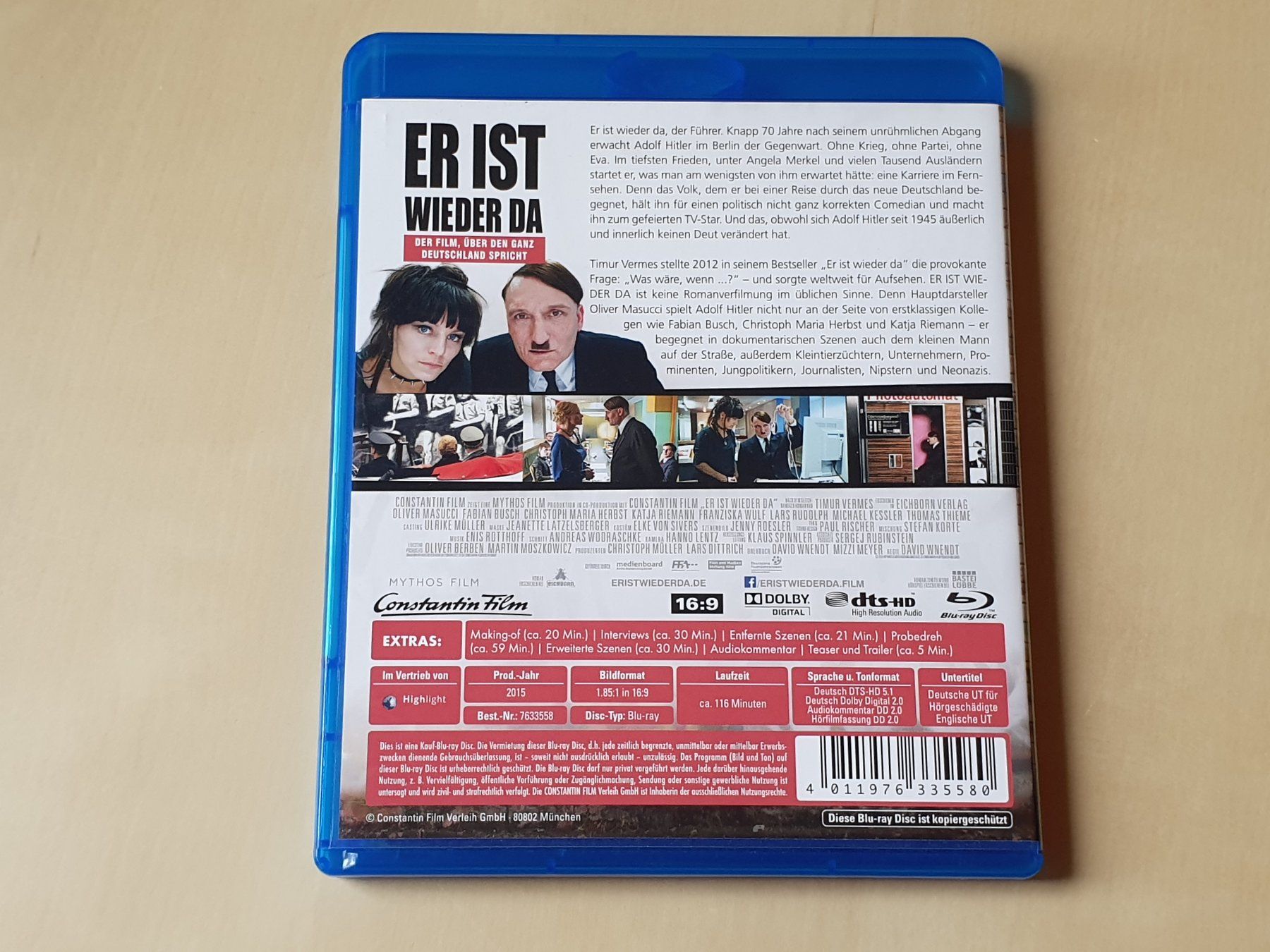 Tous les DVDs: Er ist wieder da – D'occasion à Stansstad par collectorsshop 1