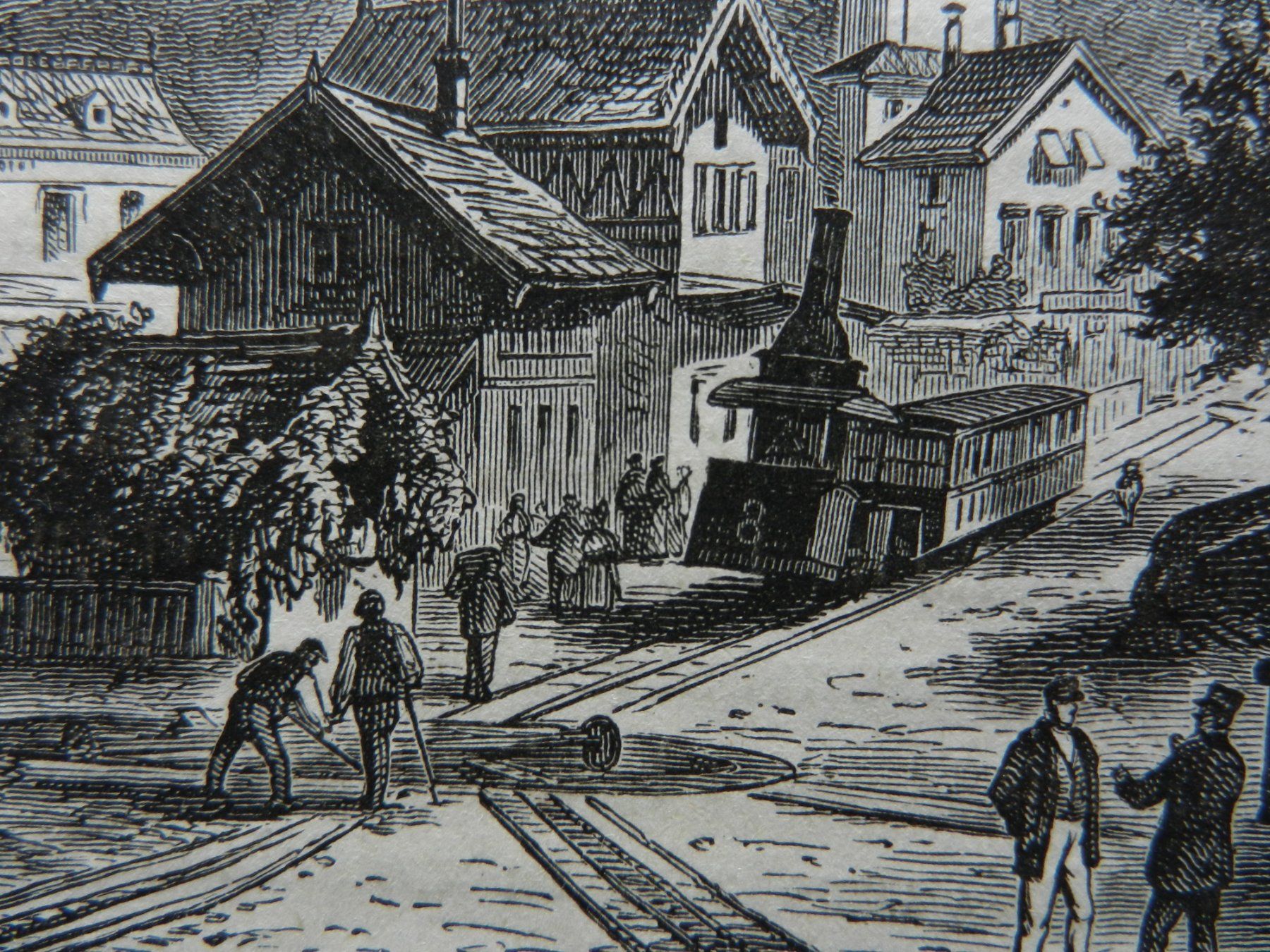 Gravures: Vitznau Talstation Rigibahn – D'occasion à Risch par Rischli15 9