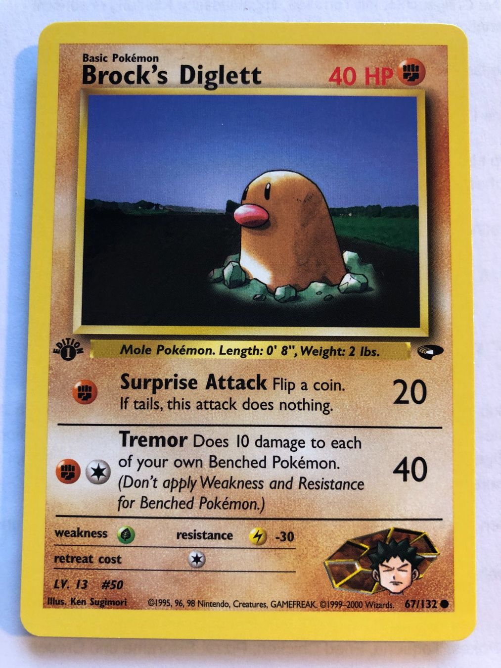 Carte collezionabili: Brock's Diglett 1st Gym Challenge - MINT - ab 1.- – Usato da Giubiasco venduto da dan_pr8b