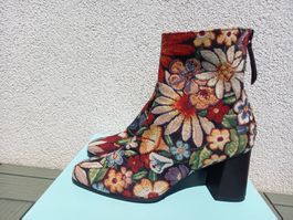 Paco Gil Stiefeletten Echtleder Blumen 36