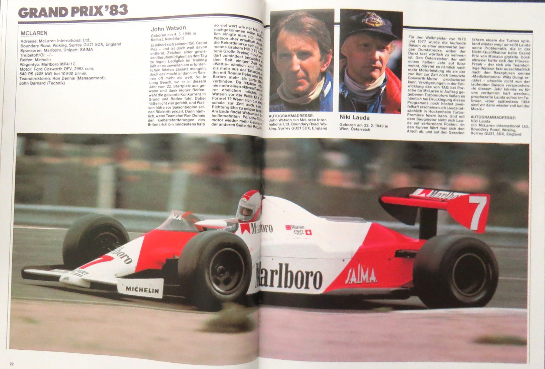 Documenti: Programm Formel 1 in Hockenheim von 1983 inkl. Eintr.karte – Usato da Ettingen venduto da campione_1 1