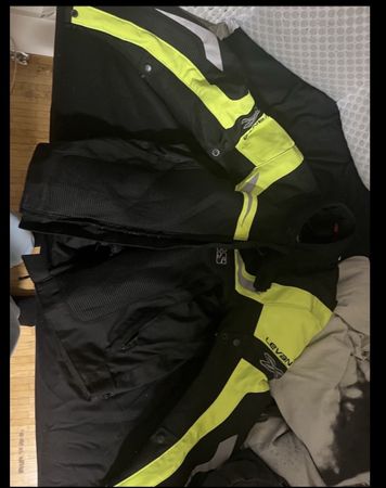 Motorradbekleidung Jacke Grösse L schwarz gelb