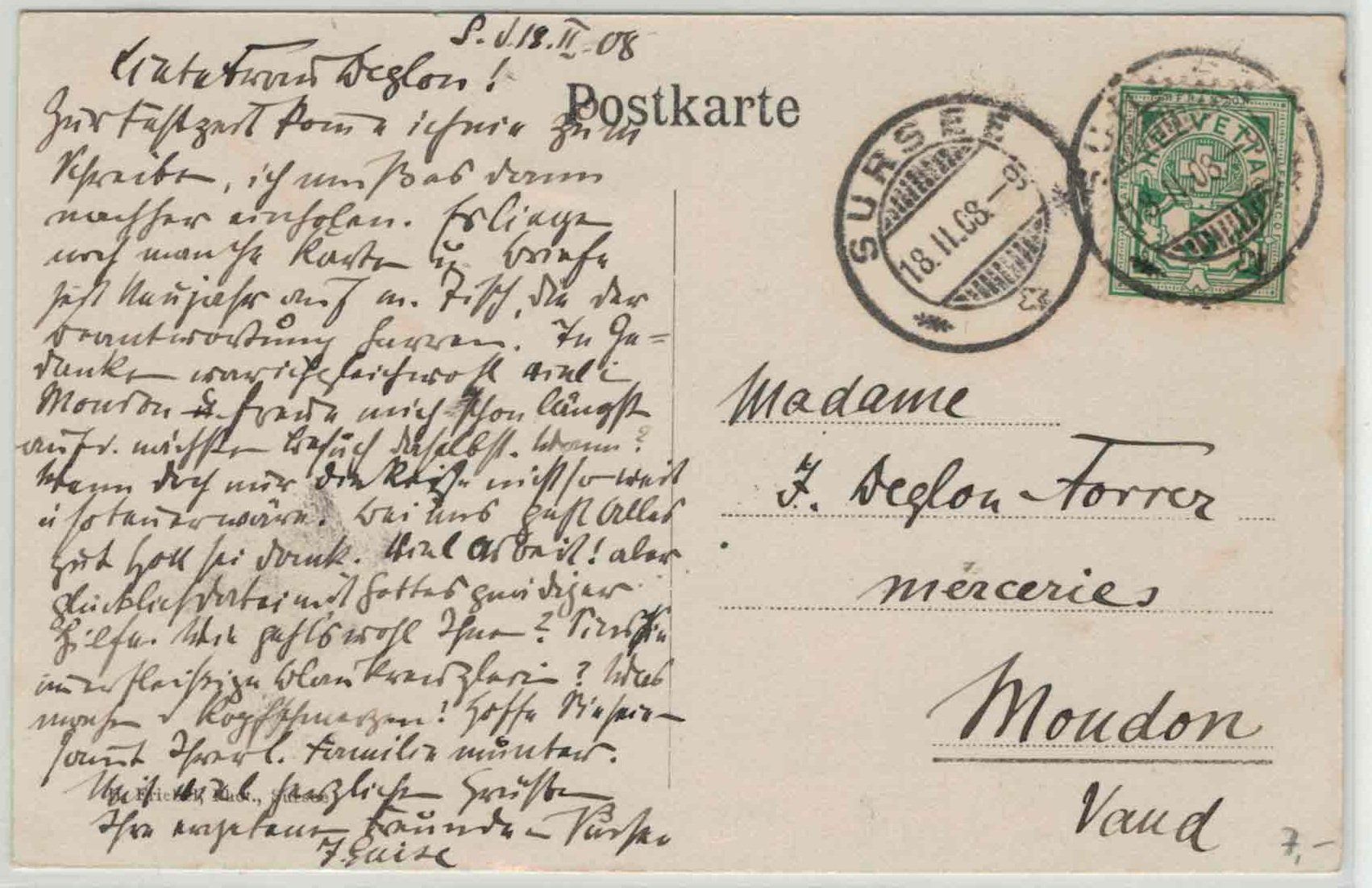 Cartes postales: LU 62 MAUENSEE Schloss 1908 – D'occasion à Fribourg par phi_vb2m 1