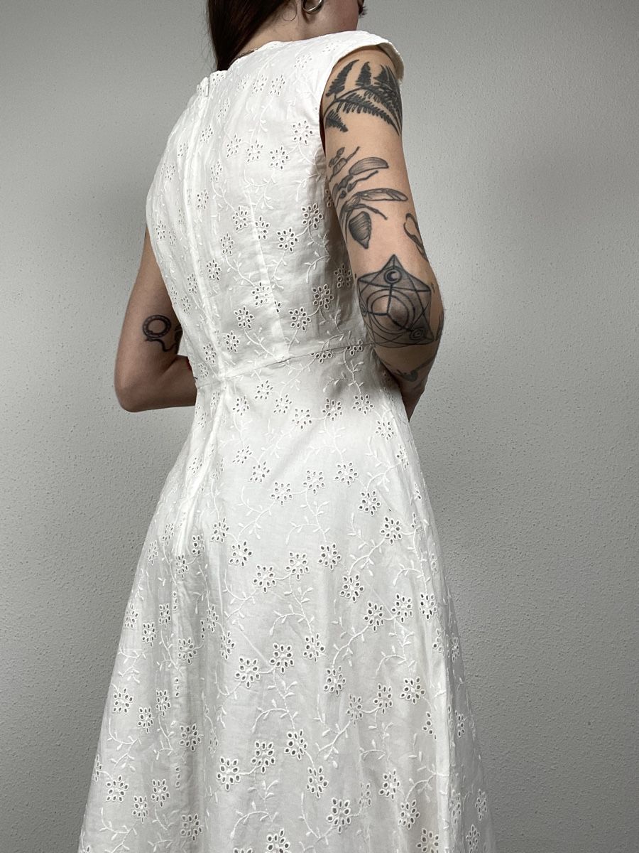 Max Mara Vestiti: MaxMara Studio Maxi Dress, Size 36, White – Usato da Knonau venduto da Grapesvintage 2